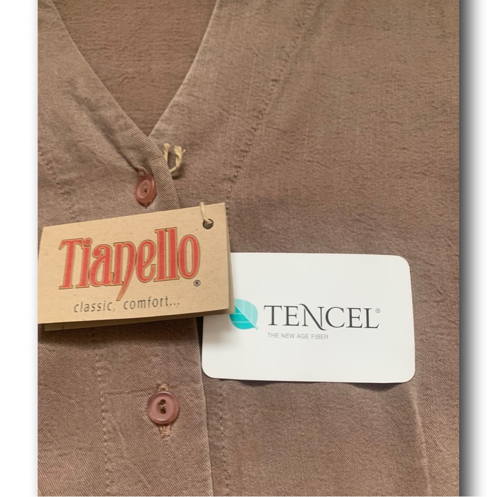 Tianello Tencel Button-down Top Size-Small NWT - Picture 9 of 11